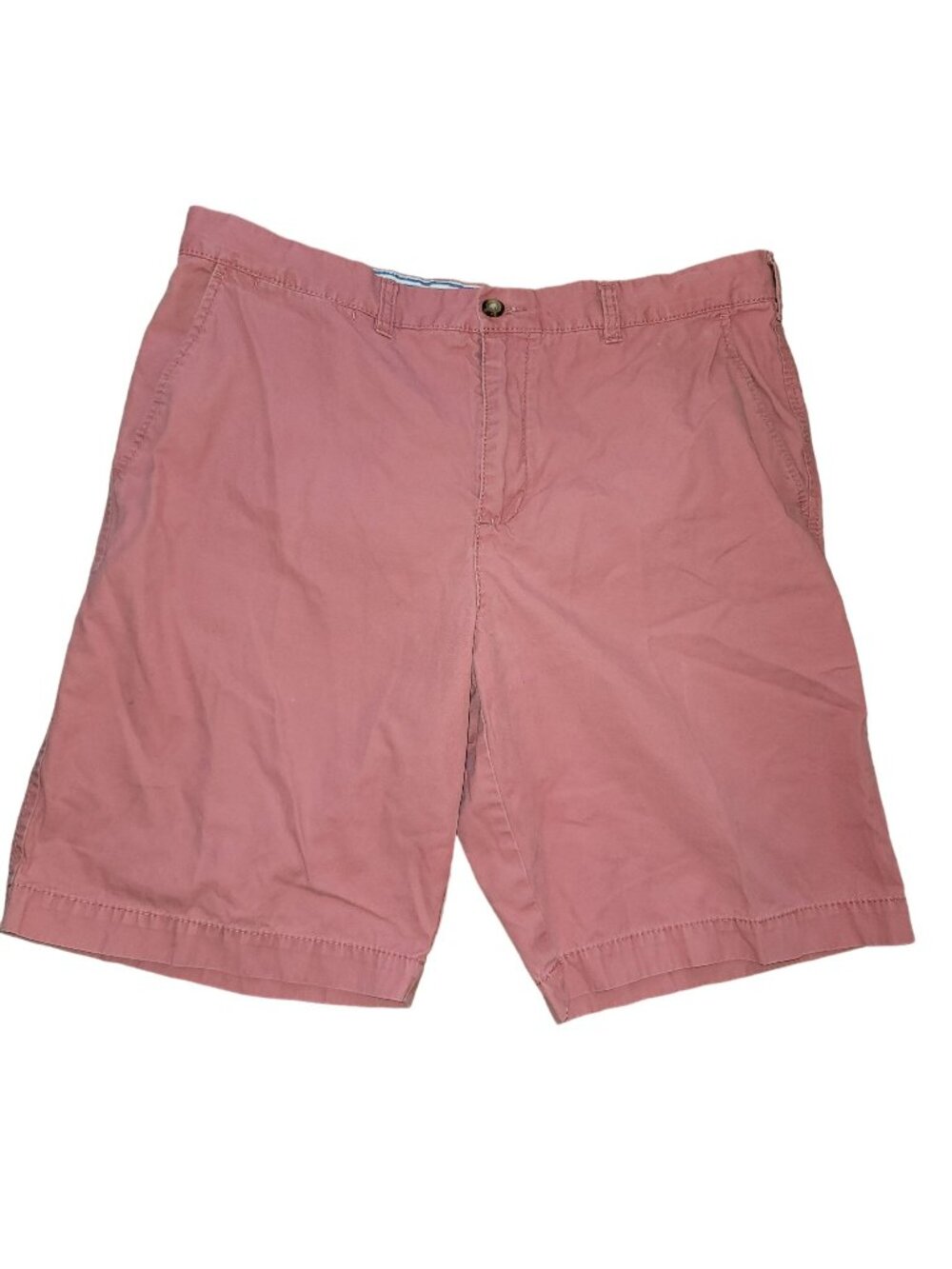 Tommy Hilfiger Shorts Mens Coral Pink Twill Cotton Bermuda Size 38 jj3646